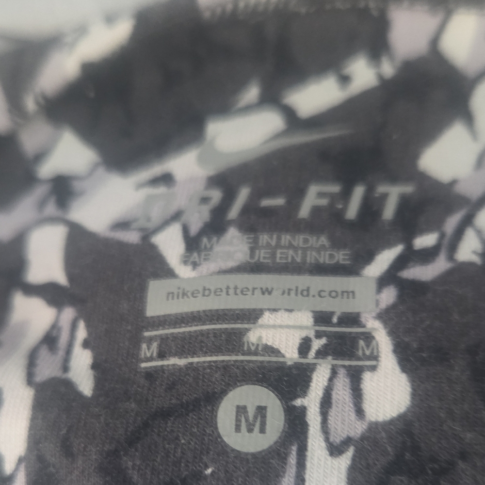 Nike Dri-FIT Black and White Shirt